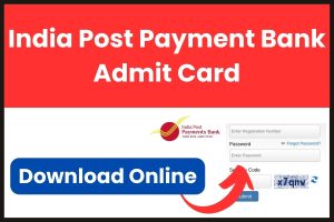 India Post Payment Bank Admit Card 2023