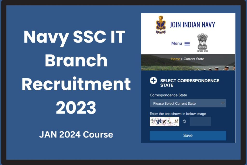 Navy SSC IT Branch Recruitment 2023