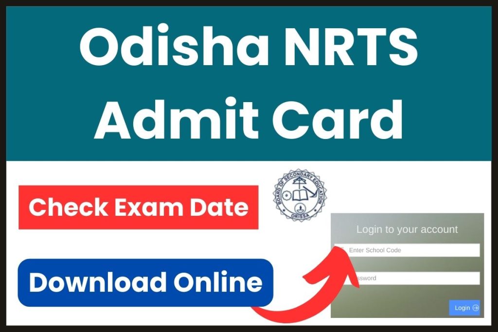 Odisha NRTS Admit Card 2023