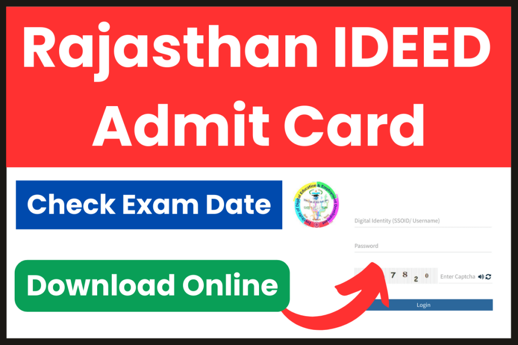 Rajasthan IDEED Admit Card 2023