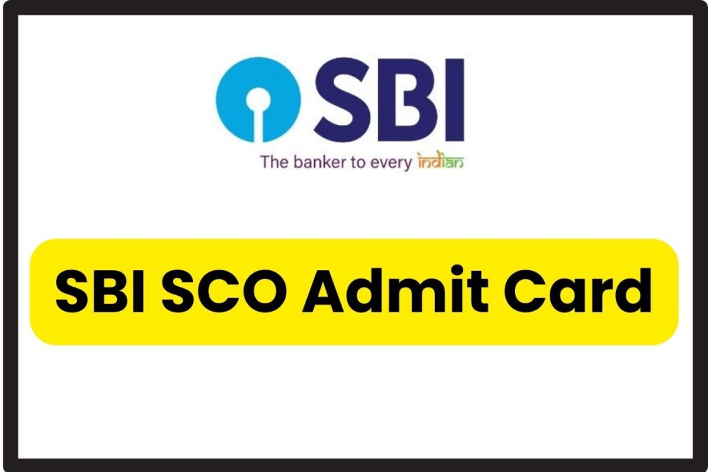 SBI SCO Admit Card