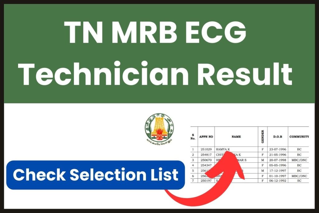 TN MRB ECG Technician Result 2023