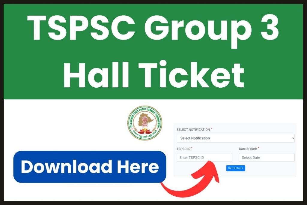 TSPSC Group 3 Hall Ticket 2023