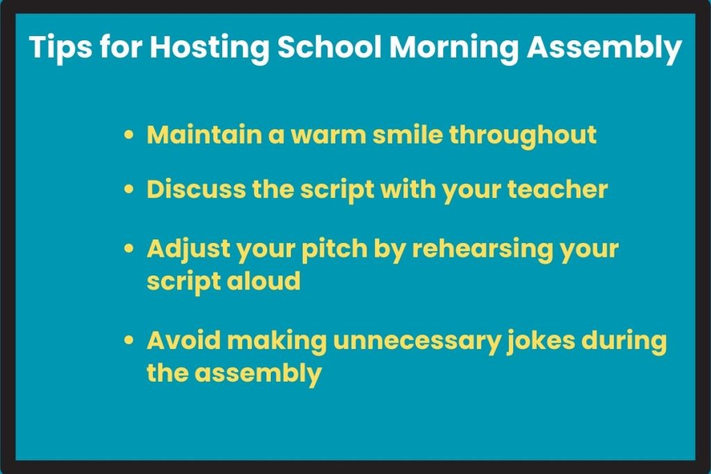 Tips for Hosting School Morning Assembly