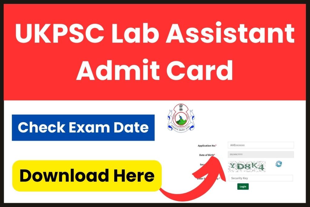 UKPSC Lab Assistant Admit Card 2023