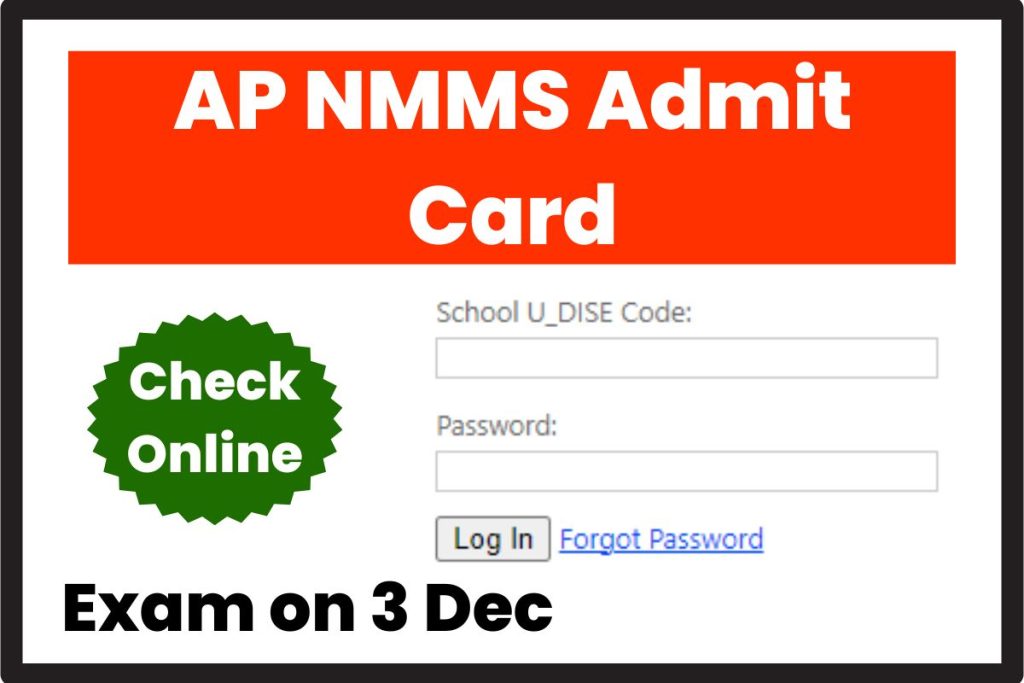 AP NMMS Admit Card