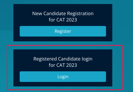 CAT Registered Candidate Login