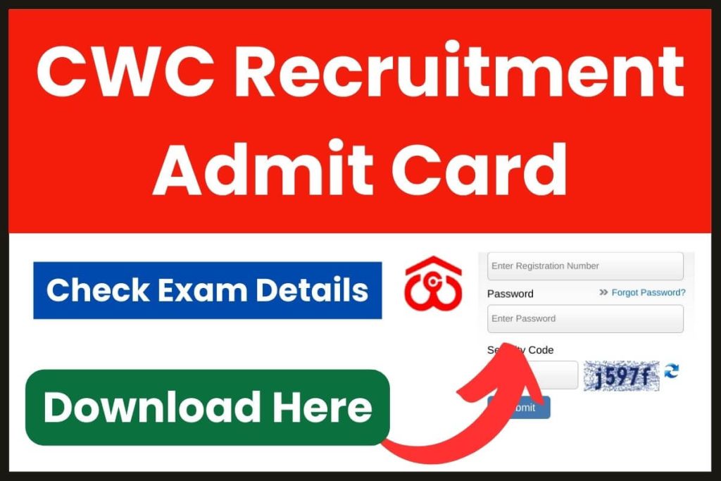 CWC Recruitment Admit Card 2023