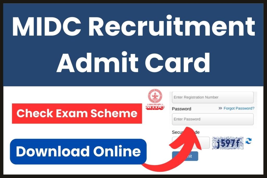 MIDC Recruitment Admit Card 2023
