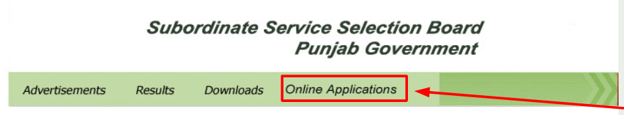 PSSSB Online Applications Option
