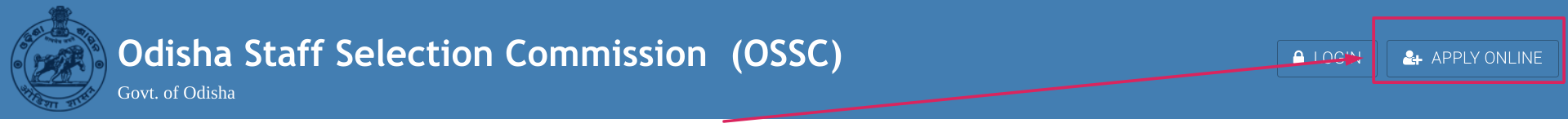 OSSC Apply Online Option
