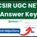 CSIR UGC NET Answer Key