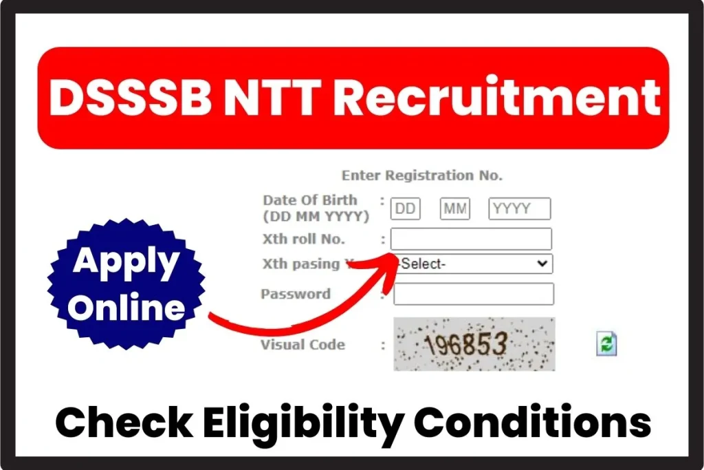 DSSSB NTT Recruitment