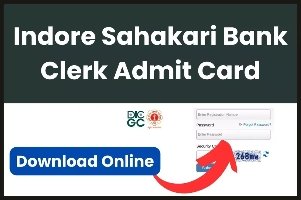 Indore Sahakari Bank Clerk Admit Card