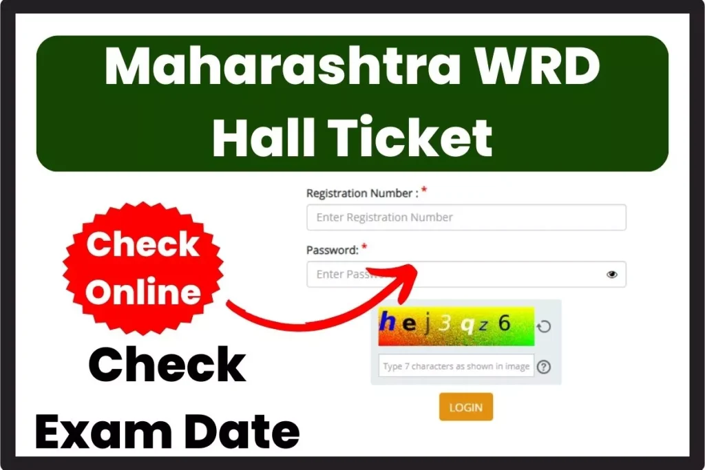 Maharashtra WRD Hall Ticket