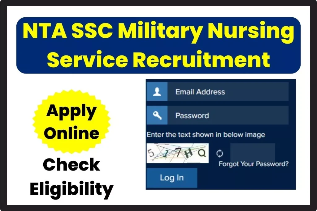 NTA SSC Military Nursing Service Recruitment