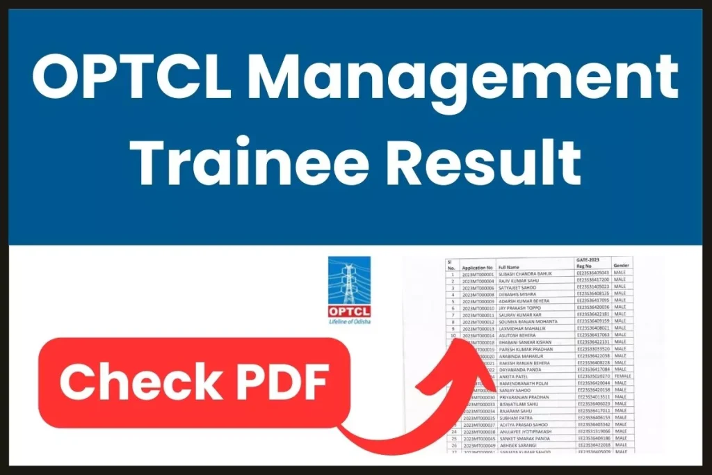 OPTCL Management Trainee Result