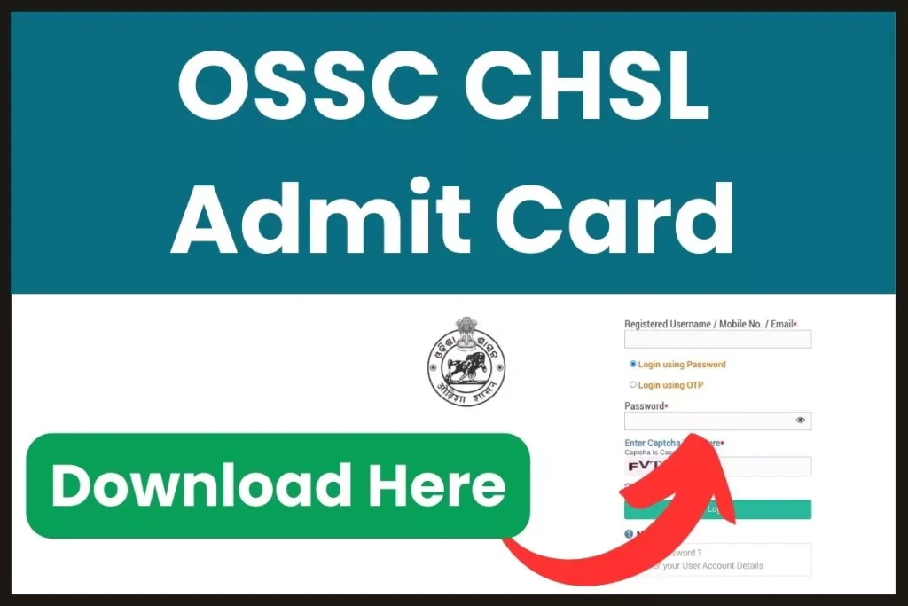 OSSC CHSL Admit Card
