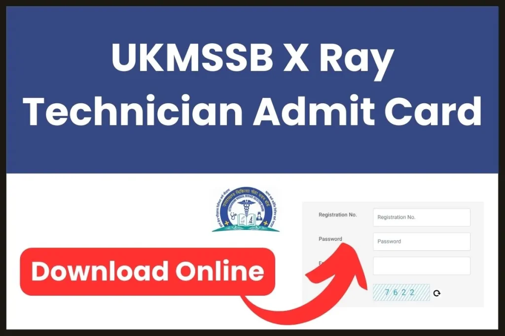 UKMSSB X Ray Technician Admit Card