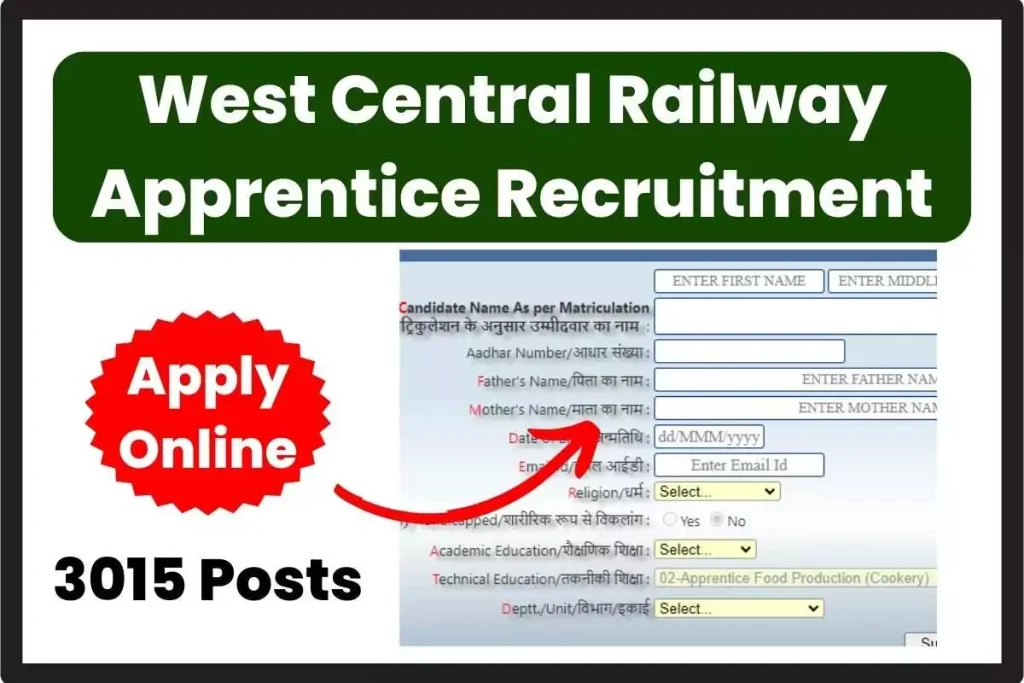 West Central Railway Apprentice Recruitment