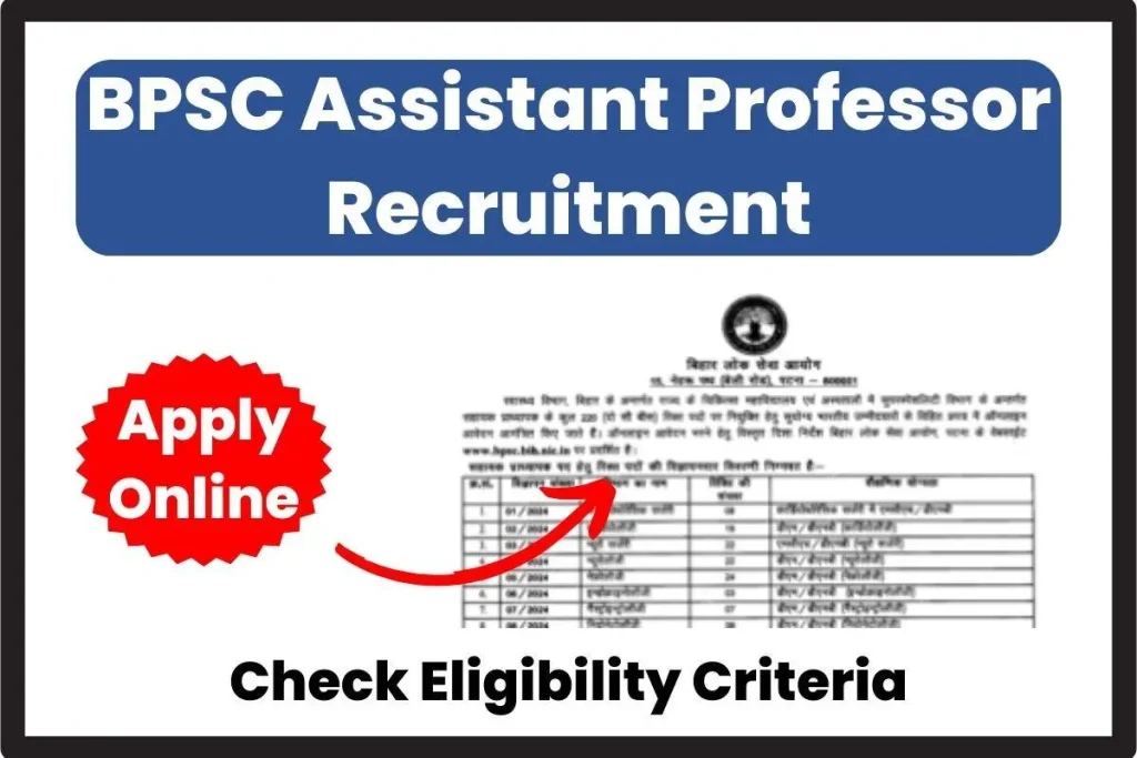 BPSC Assistant Professor Recruitment