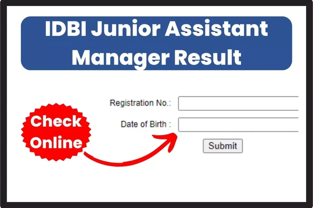 IDBI Junior Assistant Manager Result