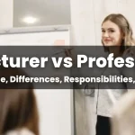 Lecturer vs Professor