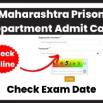 Maharashtra Prison Department Admit Card