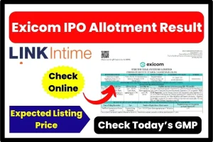 Exicom IPO Allotment Result