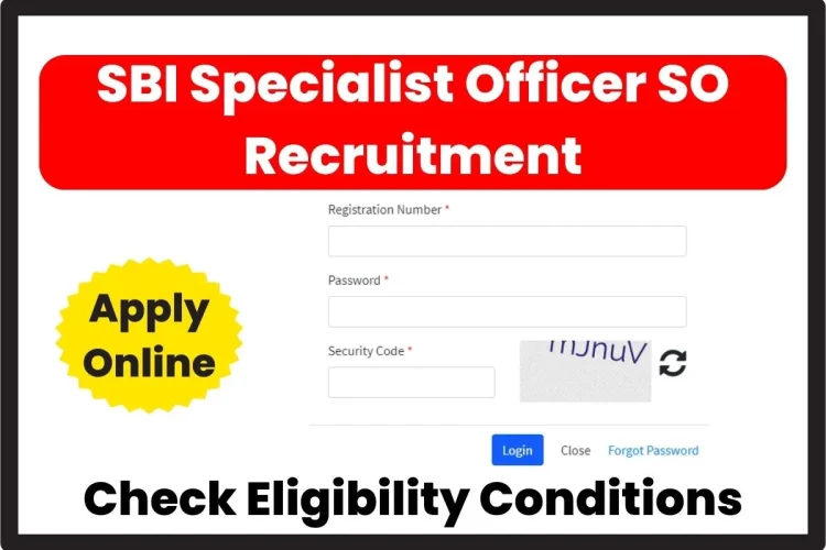 SBI Specialist Officer SO Recruitment