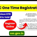 SSC One Time Registration