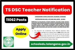 TS DSC Teacher Notification