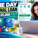 Same Day Personal Loan - Get $500 to $35,000 Personal Loan in 1 Minute, Apply at Your Home
