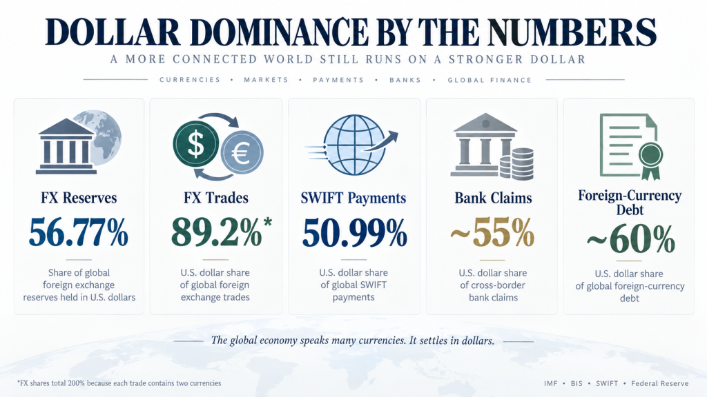 Different measures of currency power tell very different stories about de-dollarization.
